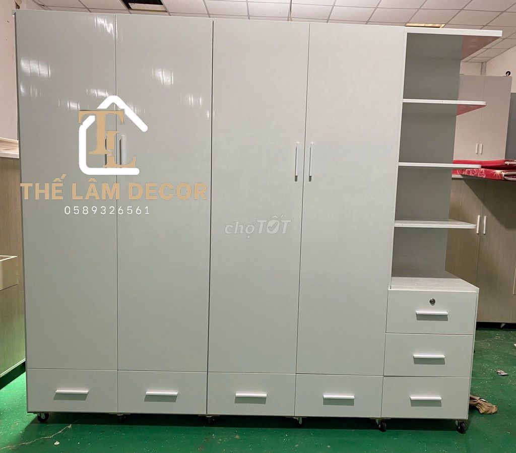 Tủ quần áo NHỰA ĐÀI LOAN 4 CÁNH -- TỦ QUẦN ÁO. Mua bán Tủ, kệ gia đình tại Quận 8 Tp Hồ Chí Minh được đăng bởi Thế Lâm Decor  hình 1