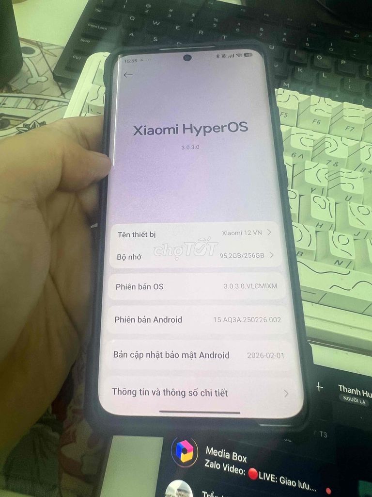 Xiaomi Mi 12 12/256GB Trắng 5G chính hãng. Mua bán Điện thoại tại Quận 7 Tp Hồ Chí Minh được đăng bởi Hồng Đức hình 1