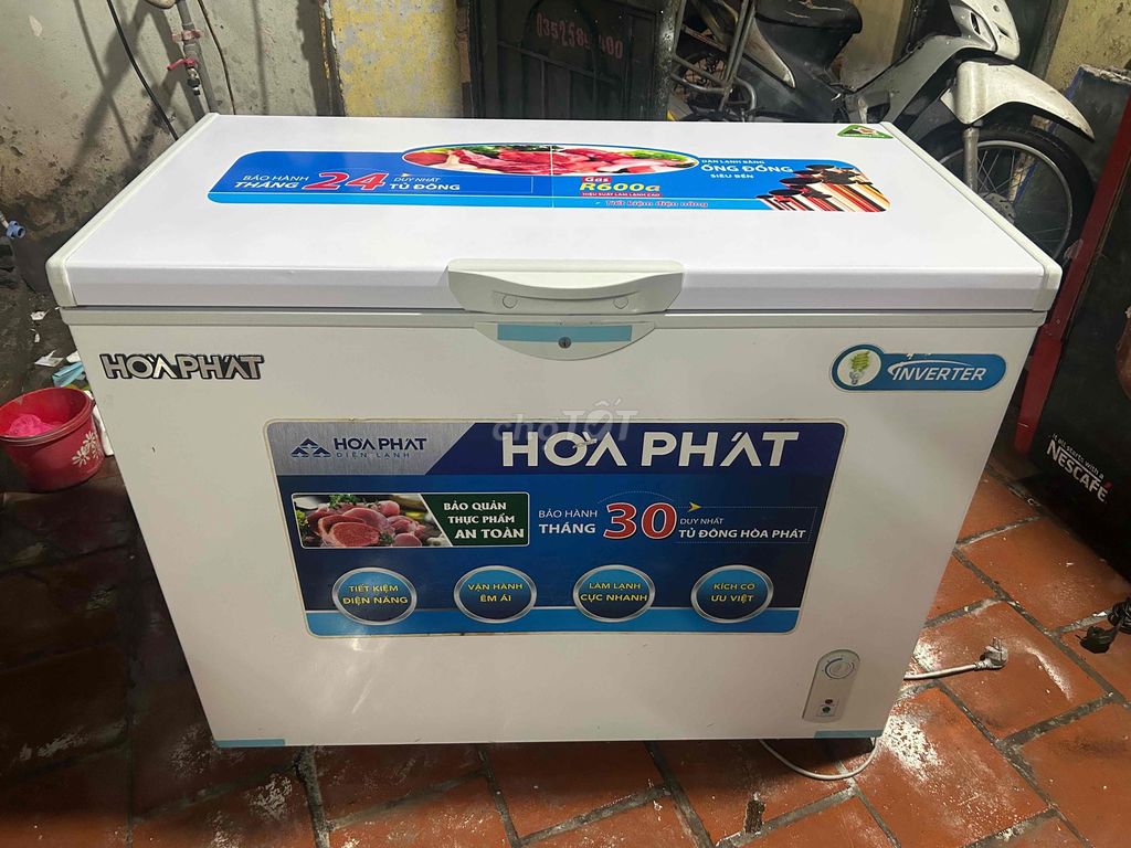 TỦ ĐÔNG HOÀ PHÁT 350lít .1 chế độ .tủ mới 90%