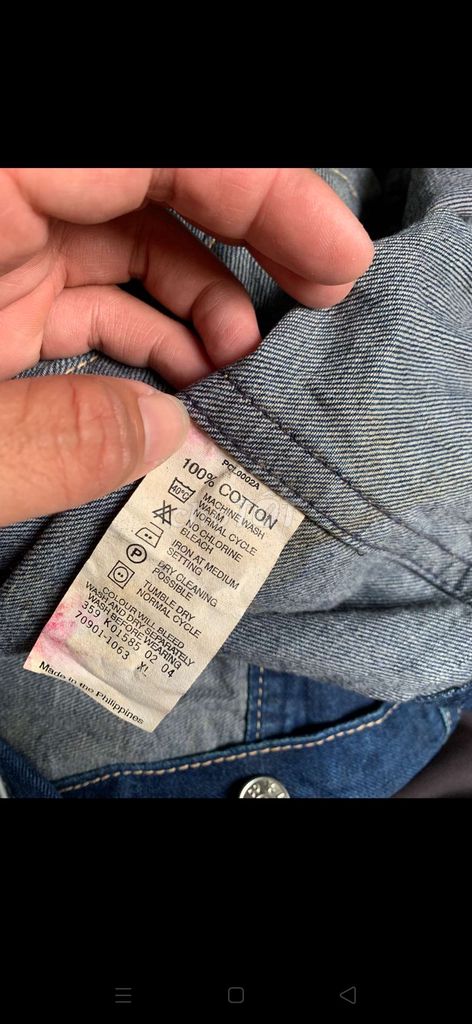 Áo khoác Jacket Levi’s 100%cotton Mỹ US,.Size L