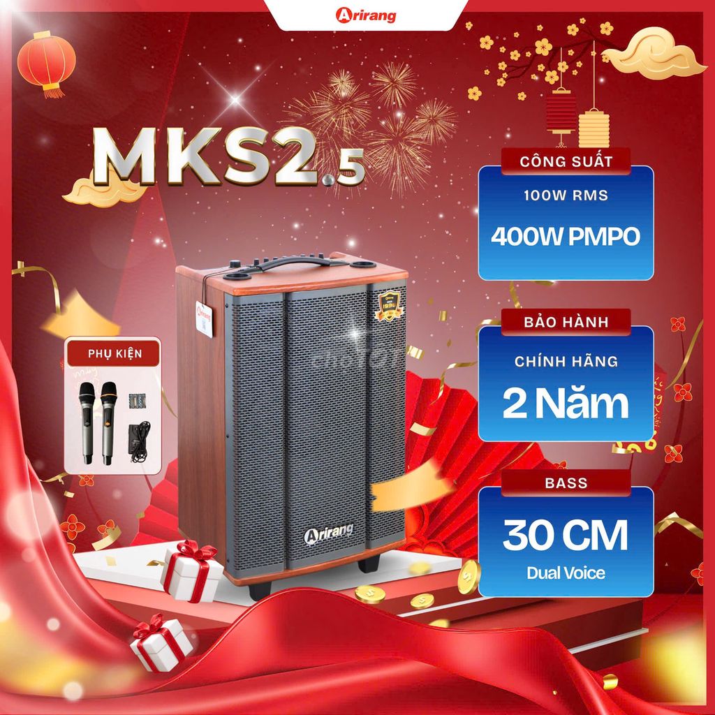 Loa kéo Arirang MKS2.5 Bass 30 400W Max. Mua bán Tivi, Âm thanh tại Quận Hà Đông Hà Nội được đăng bởi A Phước hình 1