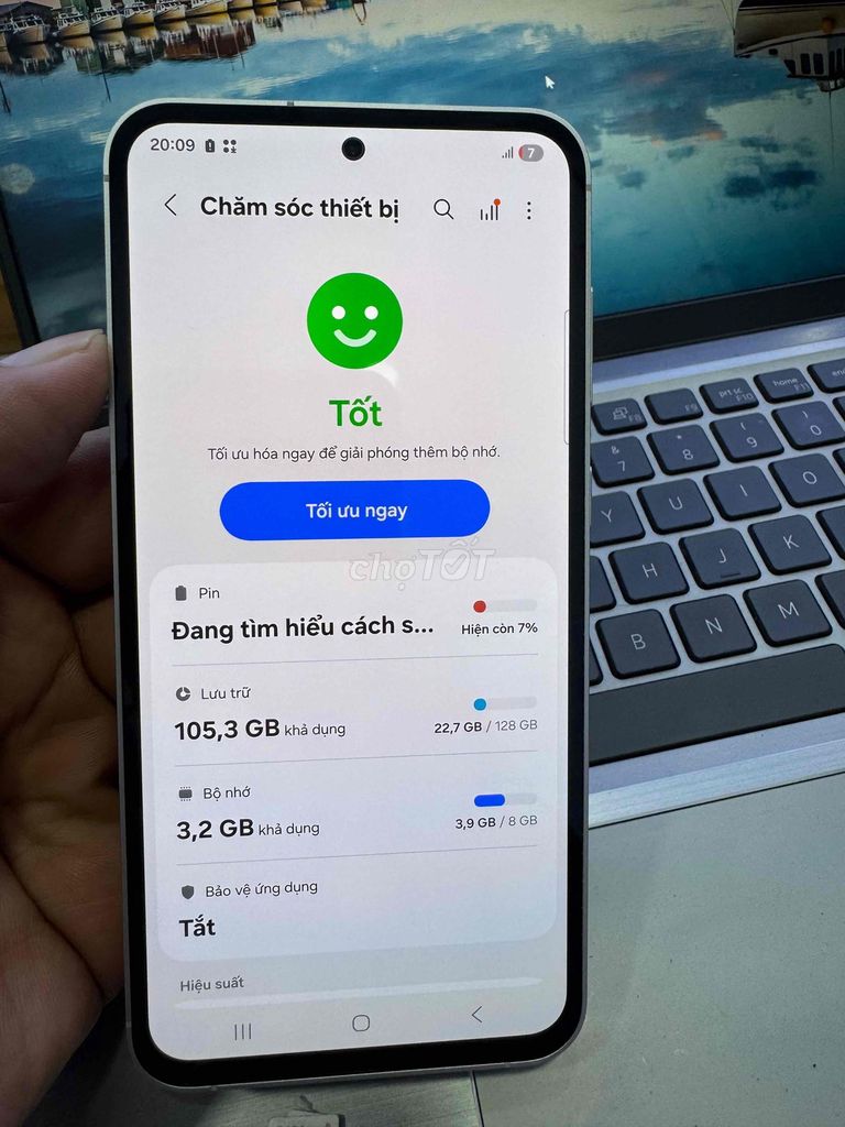 Samsung Galaxy S23 FE 8GB/128GB Trắng 99%. Mua bán Điện thoại tại Quận 6 Tp Hồ Chí Minh được đăng bởi QUỐC THIÊN BÁN GÓP 0 ĐỒNG  hình 1