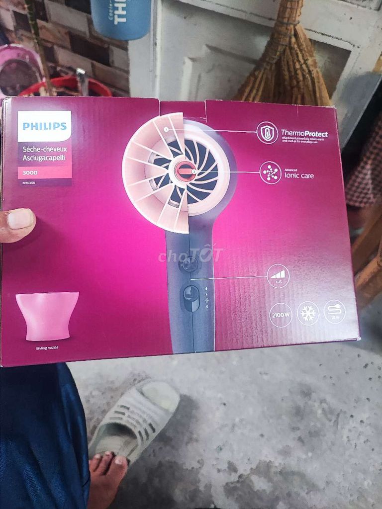 Máy sấy tóc Philips BHD350. Mua bán Nội thất, đồ gia dụng khác tại Quận 12 Tp Hồ Chí Minh được đăng bởi Nghĩa chuyên hàng lướt hình 1