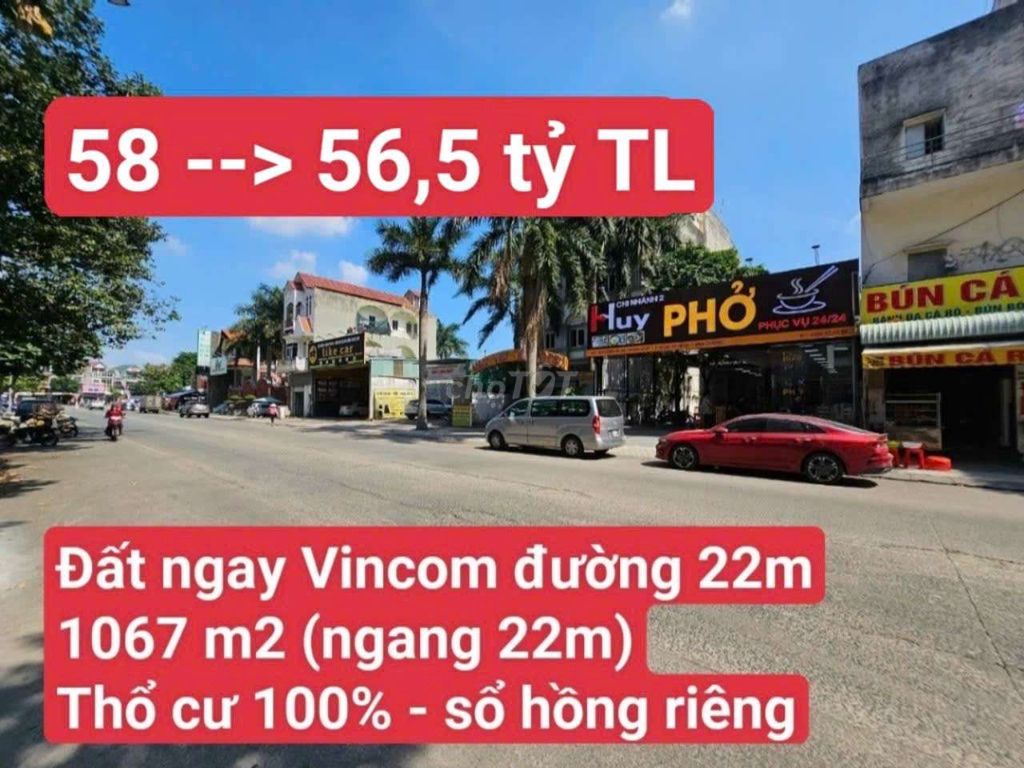 🆘 Đất  ngay Vincom550, KDC Sóng Thần B đường 22m, P. Dĩ An Tp. Dĩ An