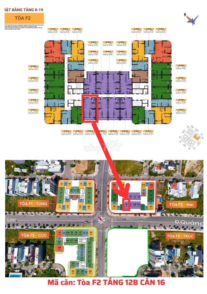 CĂN 2PN GIÁ CHỈ 2.426TỶ - NAM HOÀ XUÂN - FOURS TOWR