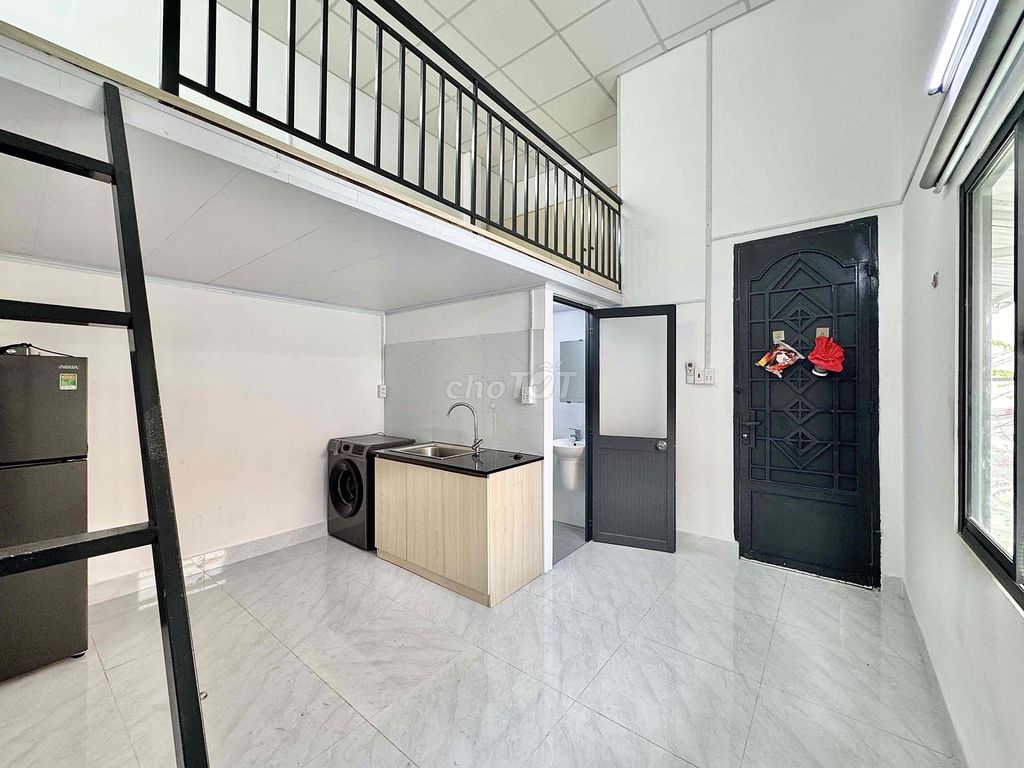 CHO THUÊ PHÒNG GÁC CAO 2m2 FULL NỘI THẤT CỬA SỔ TRỜI - NGUYỄN VĂN KHỐI