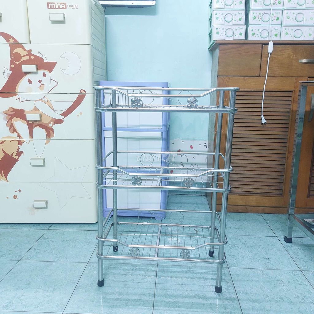 Kệ Inox 3 tầng Kích thướt 70x50x30cm. Mua bán Tủ, kệ gia đình tại Quận Tân Phú Tp Hồ Chí Minh được đăng bởi LÊ THƯ hình 1