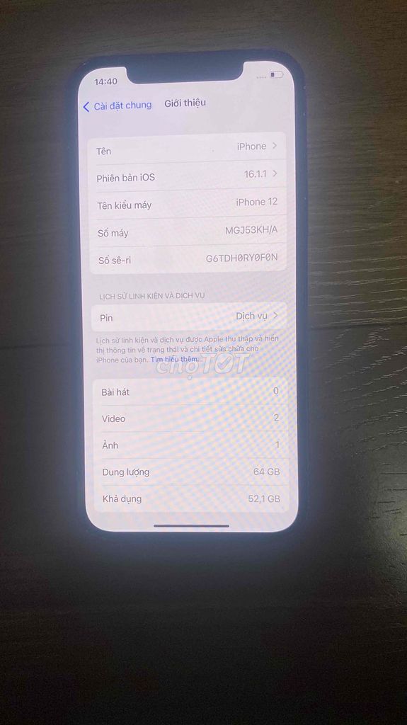 Apple iPhone 12 64GB Đen. Mua bán Điện thoại tại Quận Hà Đông Hà Nội được đăng bởi Cường hình 1