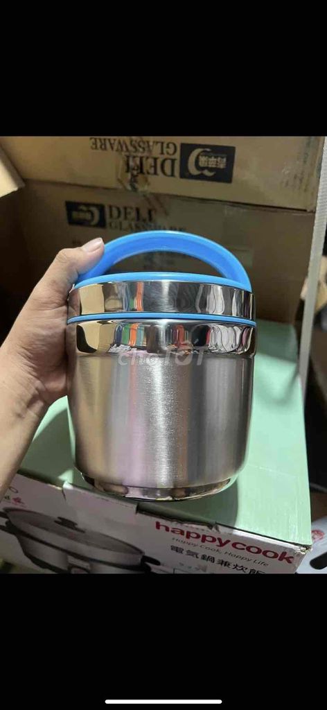 Camen bới cơm giữ nhiệt inox 1,3 lit