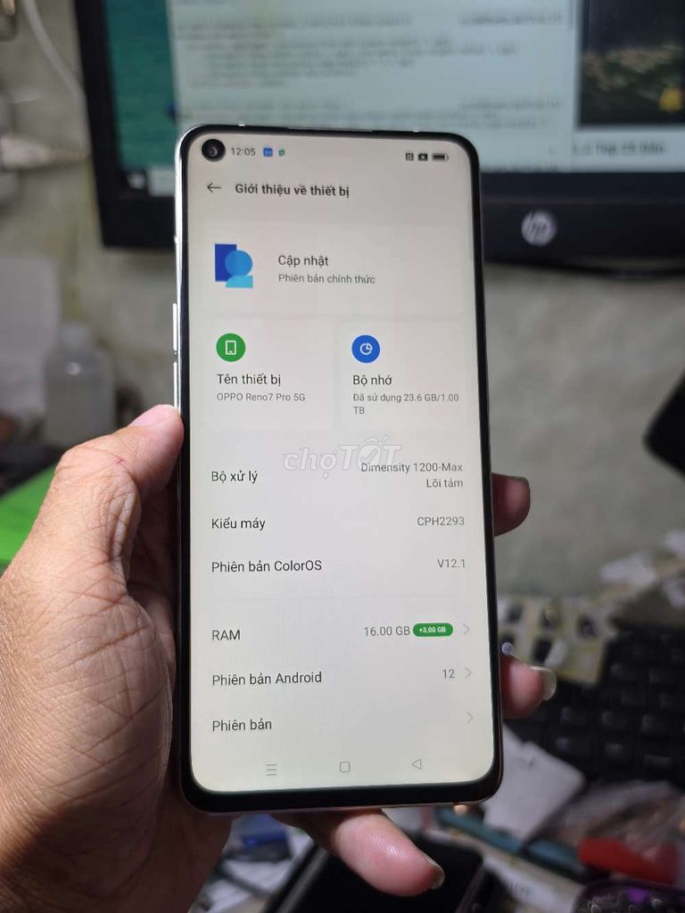 Oppo Reno 7 Pro 5G 1TB giá rẻ trải nghiệm . Mua bán Điện thoại tại Quận 8 Tp Hồ Chí Minh được đăng bởi Thiên Hòa mobile  hình 1