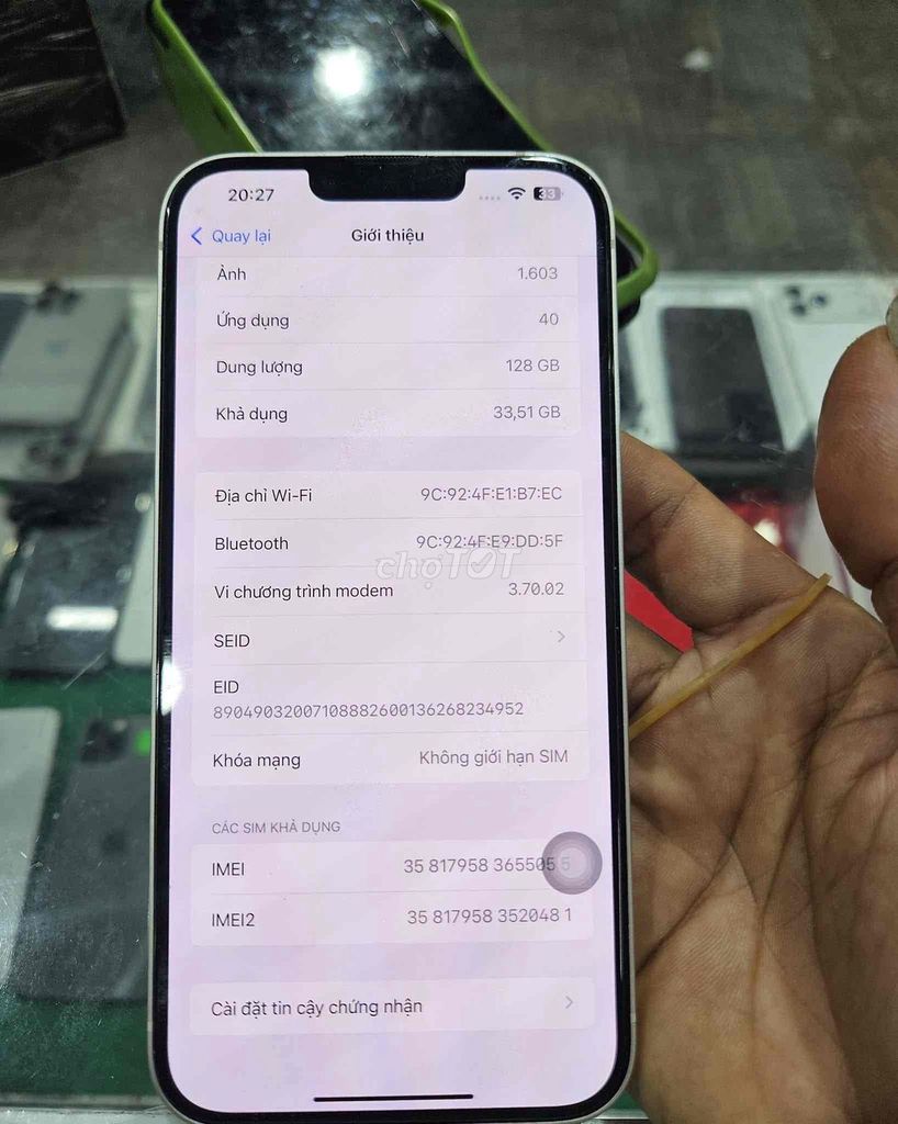 Apple iPhone 14 Plus 128GB Trắng 90%. Mua bán Điện thoại tại Huyện Vị Thuỷ Hậu Giang được đăng bởi Hạo hình 1
