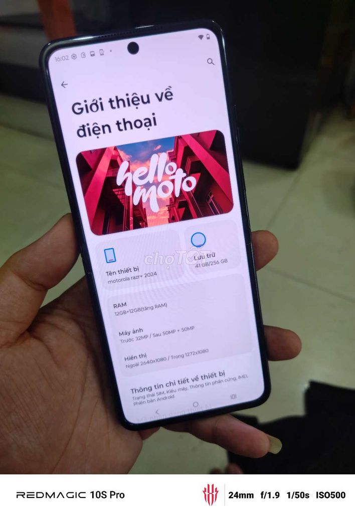 Motorola Razr Plus 12GB/256GB 99%. Mua bán Điện thoại tại Quận Bình Tân Tp Hồ Chí Minh được đăng bởi Nguyễn P Nguyên  hình 1