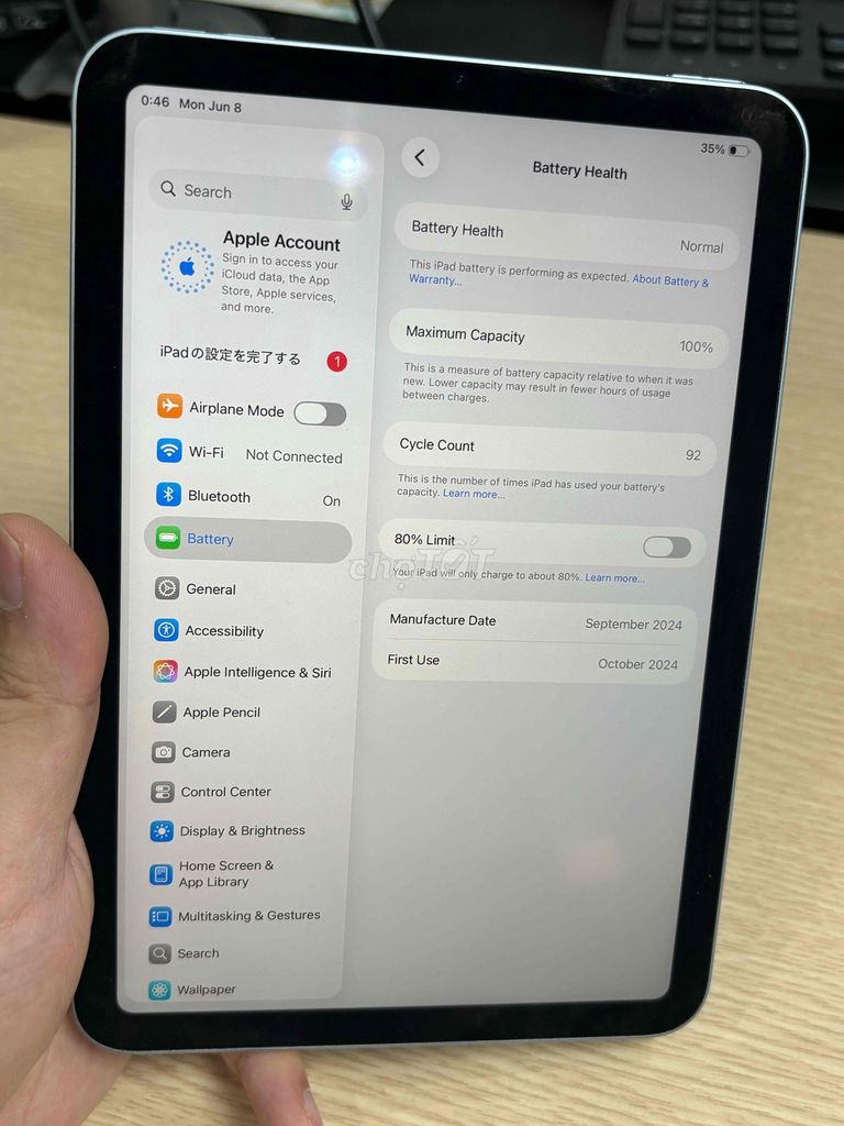 Apple iPad mini (A17 Pro) 128GB Wi-Fi Đã sử dụng. Mua bán Máy tính bảng tại Quận Hoàng Mai Hà Nội được đăng bởi LÊ HỒNG SƠN hình 1