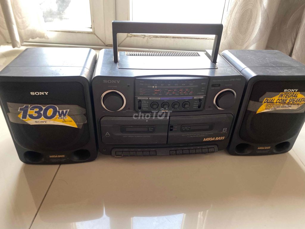 Đài cassette Sony CFS-715S Đen. Mua bán Tivi, Âm thanh tại Thành phố Thủ Đức Tp Hồ Chí Minh được đăng bởi namsa hình 1