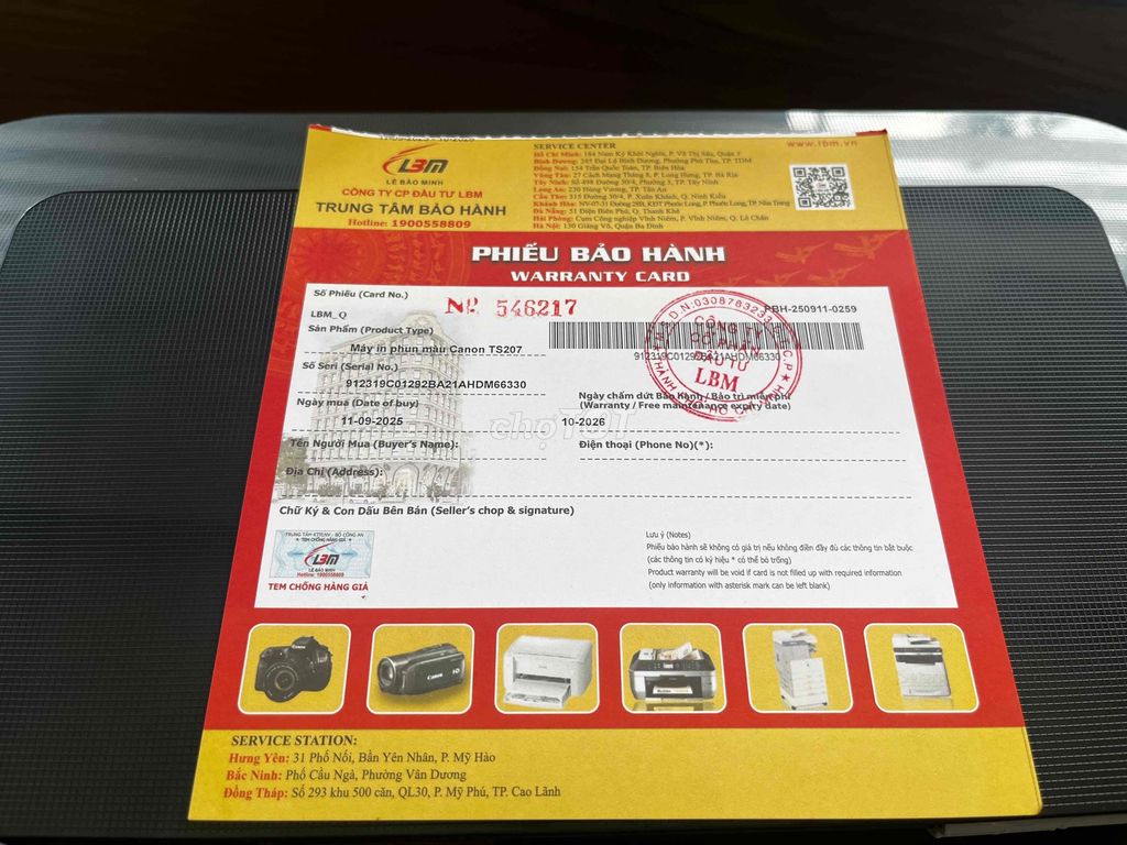 🖨️ THANH LÝ MÁY IN CANON TS207 🖨️. Mua bán Đồ dùng văn phòng tại Huyện Đức Hòa Long An được đăng bởi Sửa Điện Gia Dụng hình 1