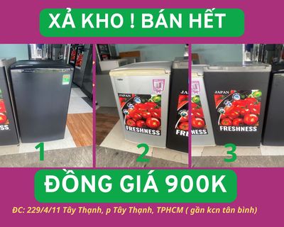 🌟🌟🌟XẢ KHO = ĐỒNG GIÁ 900K = BÁN HẾT 🌟🌟🌟 LÔ TỦ MINI. Mua bán Tủ lạnh tại Quận Tân Phú Tp Hồ Chí Minh được đăng bởi Nam Tiến 