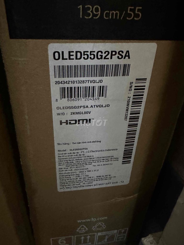 Tivi LG OLED55G2PSA 4K OLED Evo AI. Mua bán Tivi, Âm thanh tại Thành phố Thuận An Bình Dương được đăng bởi Nam Cường mobile hình 1