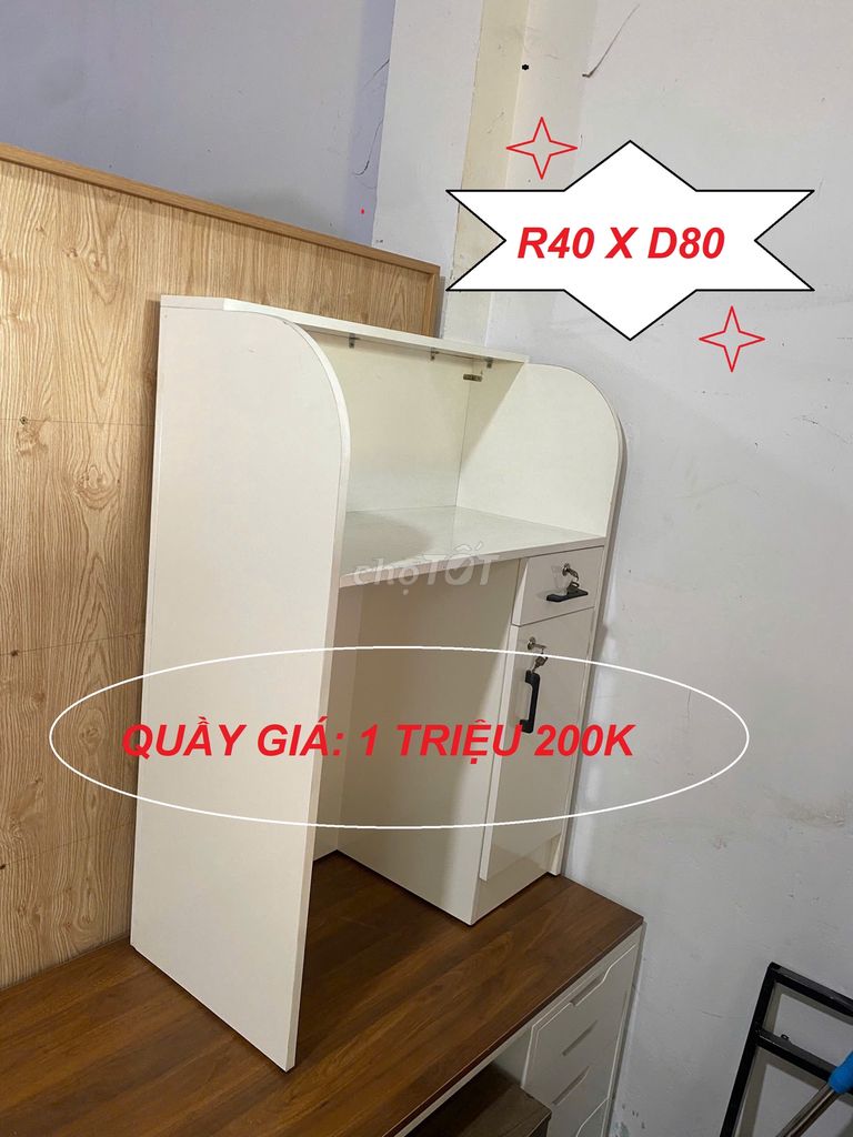 QUẦY SHOP & QUẦY THU NGÂN FULL TRẮNG