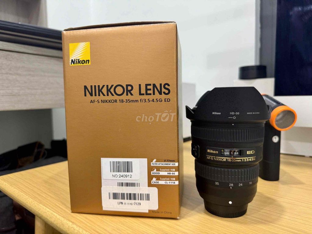 Ống kính Nikon AF-S Nikkor 18-35mm. Mua bán Máy ảnh, Máy quay tại Quận 3 Tp Hồ Chí Minh được đăng bởi mai duc trong hình 1