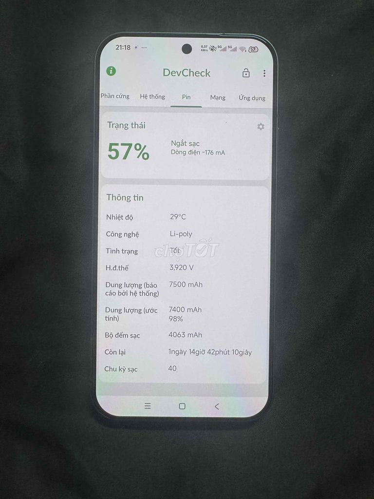 Xiaomi 17 Promax Xanh lá 512GB Như mới 21,5tr. Mua bán Điện thoại tại Quận Ninh Kiều Cần Thơ được đăng bởi Cuong hình 6