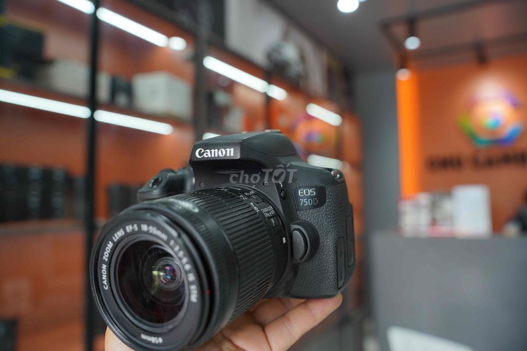 Máy ảnh Canon EOS 750D 18-55mm STM Đen. Mua bán Máy ảnh, Máy quay tại Thành phố Long Xuyên An Giang được đăng bởi CHUCAMRA hình 1