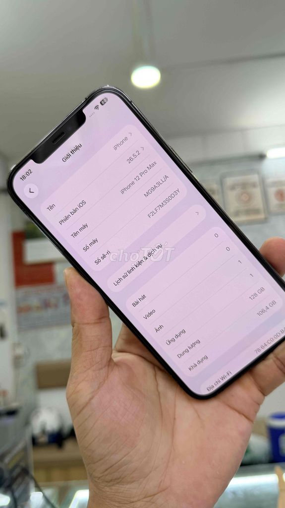 Apple iPhone 12 Pro Max 128GB Xám Đã qua sử dụng. Mua bán Điện thoại tại Quận Bình Thạnh Tp Hồ Chí Minh được đăng bởi Phan Luận hình 1
