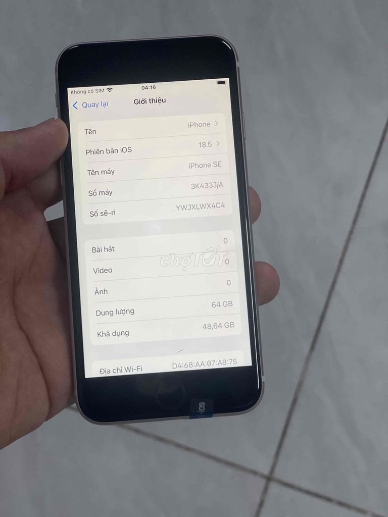 iPhone SE Thế hệ 3 zin áp pin92 Icloud sạch Ko bớt. Mua bán Điện thoại tại Quận 8 Tp Hồ Chí Minh được đăng bởi Thanh Tâm Mobile hình 1