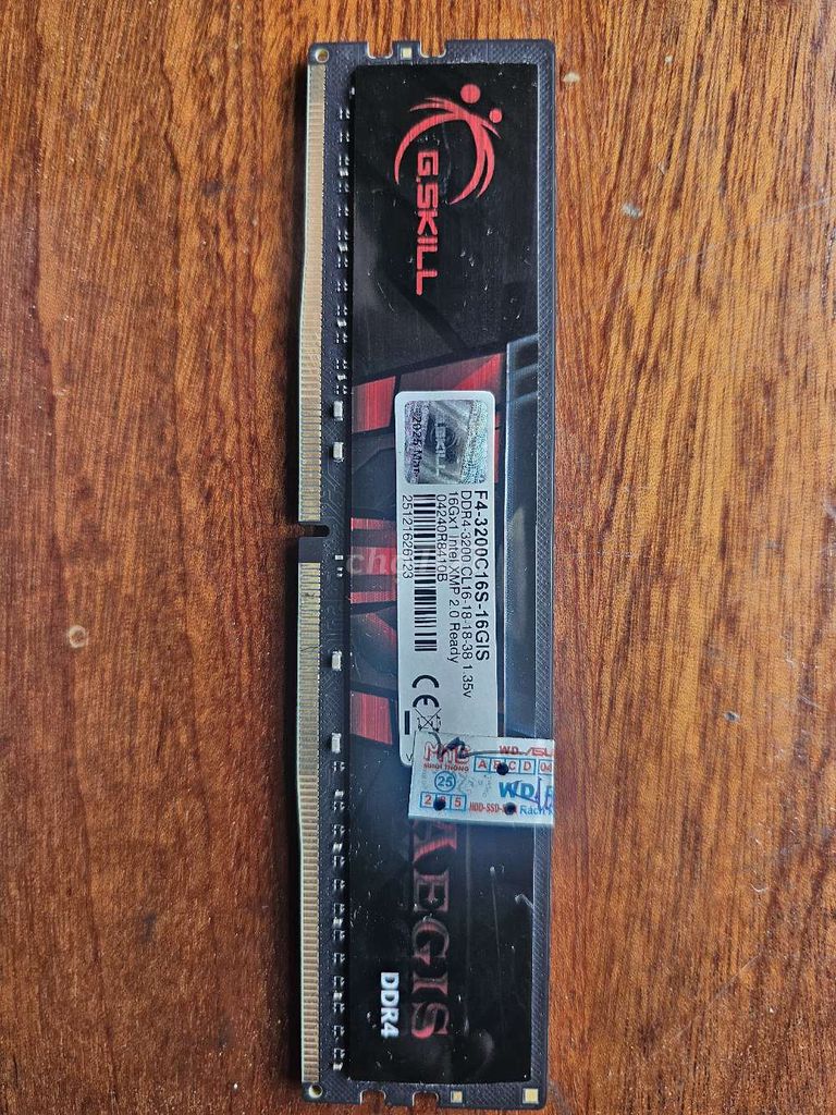 RAM G.Skill AEGIS DDR4 16GB 3200MHz Đã sử dụng. Mua bán Linh kiện (RAM, Card...) tại Thành phố Thuận An Bình Dương được đăng bởi Nguyễn Duy Ngọc hình 1