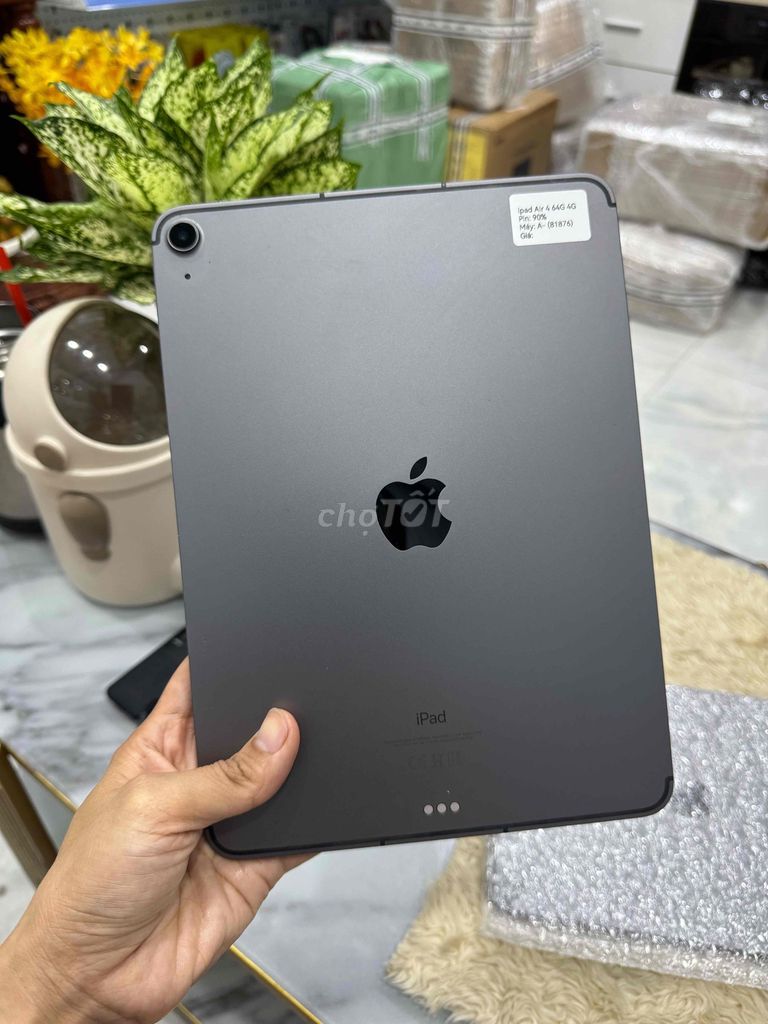 ipad Air 4 64Gb Bản 4G Xám Đen P90 Zin Đẹp Full. Mua bán Máy tính bảng tại Huyện Hóc Môn Tp Hồ Chí Minh được đăng bởi Nguyễn Thu hình 1