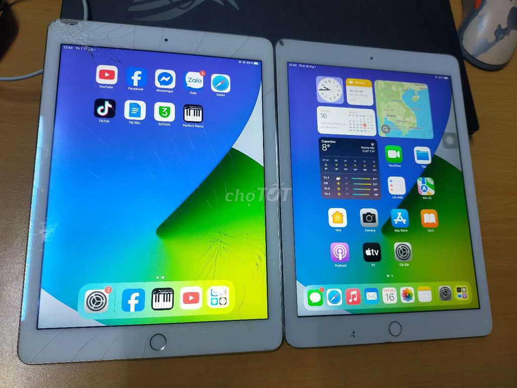 Apple iPad Air 2 Bạc Nứt kính. Mua bán Máy tính bảng tại Quận Bắc Từ Liêm Hà Nội được đăng bởi M Quý hình 1