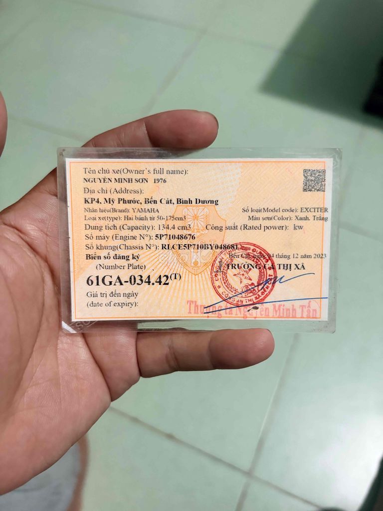 Yamaha Exciter-5P71 2011 Xanh trắng. Mua bán Xe máy tại Thị xã Bến Cát Bình Dương được đăng bởi Nguyễn Thế Vũ hình 6