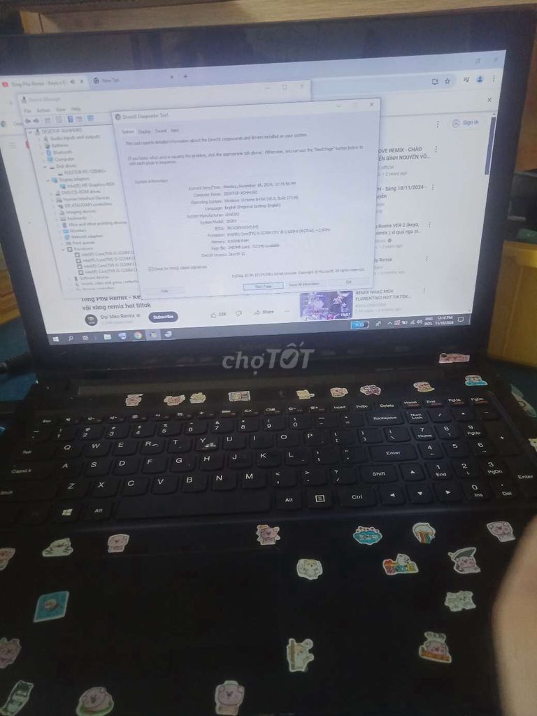 Laptop chơi liên minh i5-3th 8gb ssd 128 2h pin