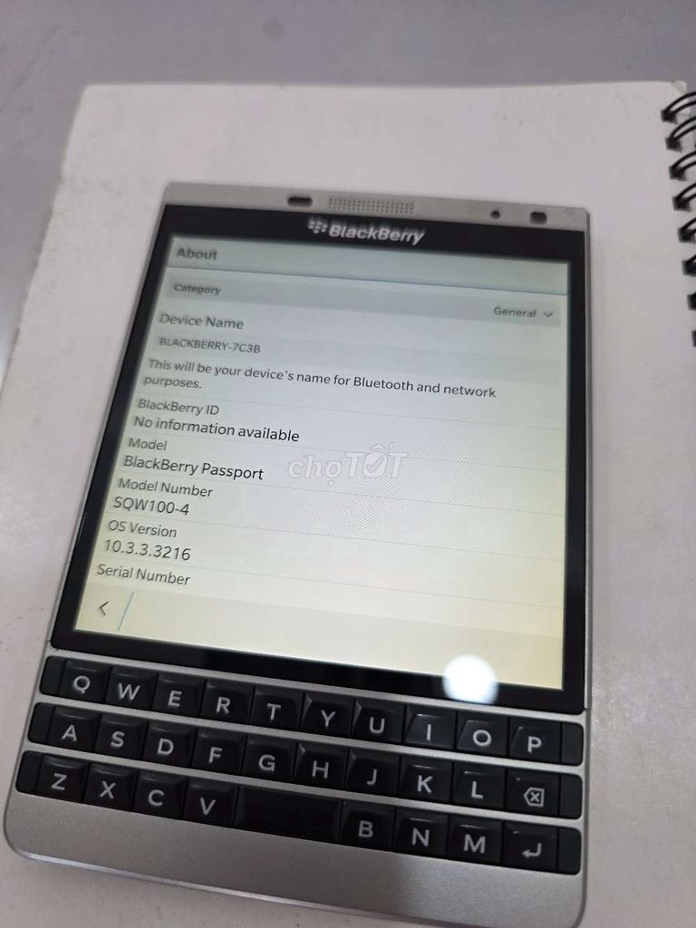 Blackberry Passport Bạc 32GB. Mua bán Điện thoại tại Quận Bình Tân Tp Hồ Chí Minh được đăng bởi MSW hình 1