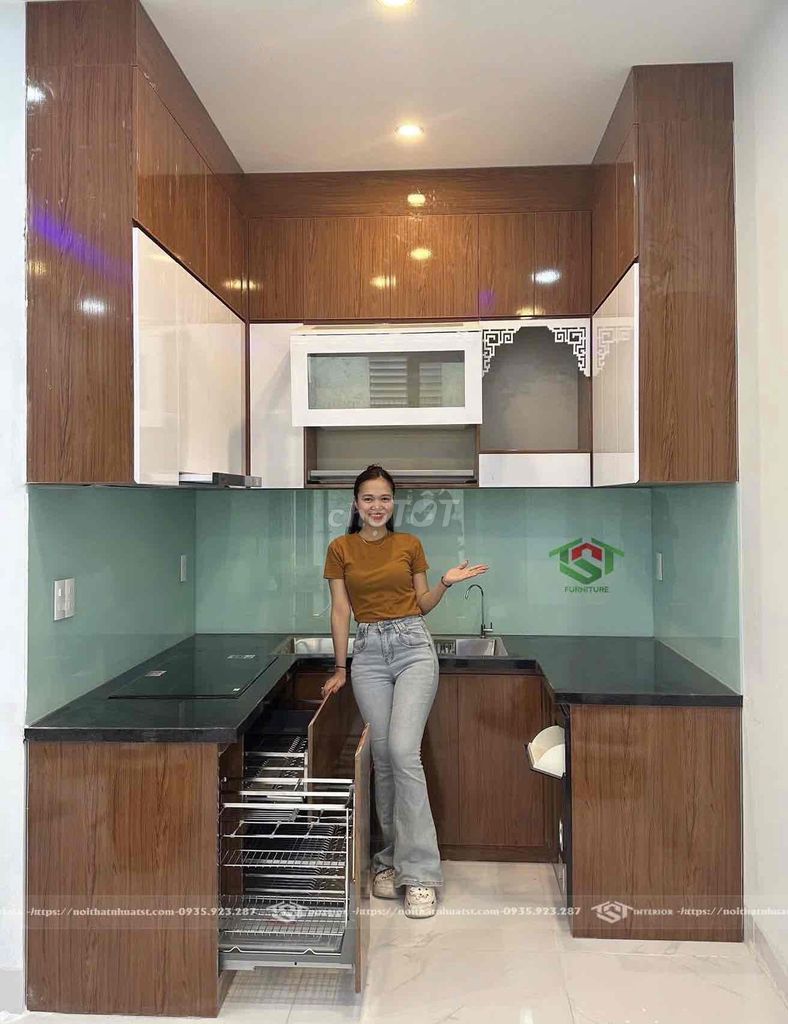 Tủ bếp chữ U trọn gói đầy đủ phụ kiện,giá tốt. Mua bán Tủ, kệ gia đình tại Quận Thanh Khê Đà Nẵng được đăng bởi Nội thất bếp trọn gói TST  hình 1