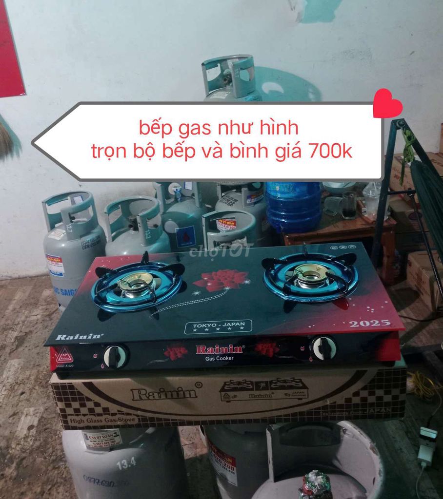 Bếp bình có gas 700k trọn bộ