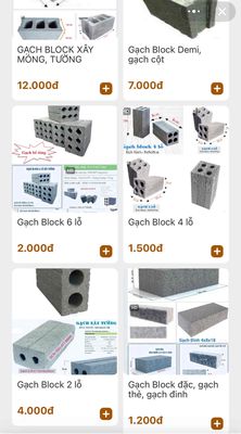 GẠCH BLOCK, GẠCH XÂY DỰNG, GẠCH KHÔNG NUNG. Mua bán Nội thất, đồ gia dụng khác tại Thành phố Đà Lạt Lâm Đồng được đăng bởi  DCN SÀI GÒN 
