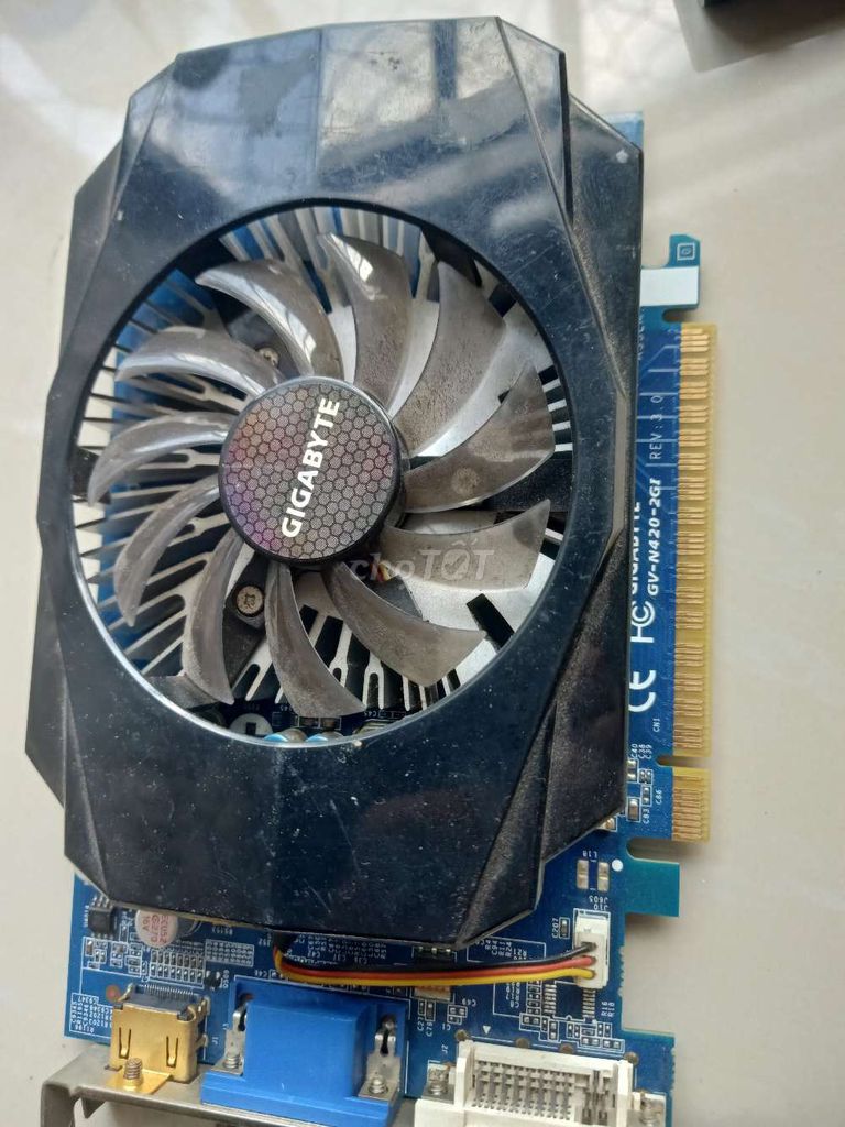 Card đồ họa Gigabyte GTX 420. Mua bán Linh kiện (RAM, Card...) tại Huyện Mang Thít Vĩnh Long được đăng bởi Thuận hình 1
