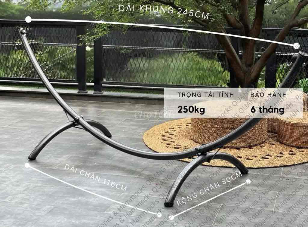 Võng xếp kim loại Đen 250kg. Mua bán Nội thất, đồ gia dụng khác tại Quận Bình Thạnh Tp Hồ Chí Minh được đăng bởi Eva hình 1