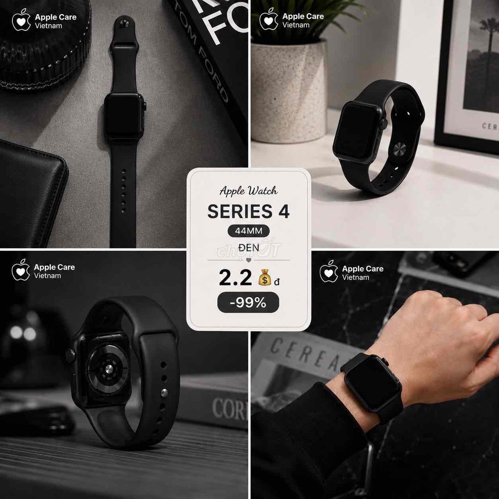 Apple Watch Series 4 44mm Đen. Mua bán Thiết bị đeo thông minh tại Quận 5 Tp Hồ Chí Minh được đăng bởi Apple Care Vietnam hình 1