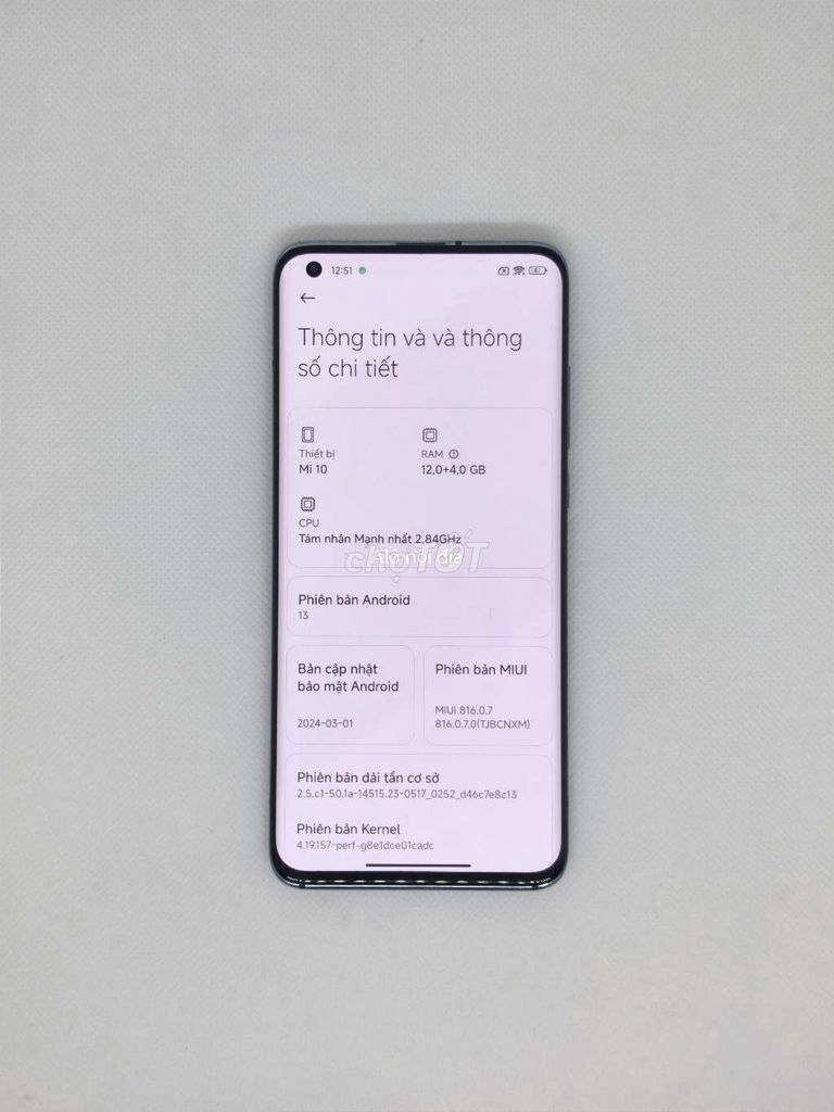 Xiaomi Mi 10 12/256GB Xanh. Mua bán Điện thoại tại Quận Thanh Xuân Hà Nội được đăng bởi Đỗ Mạnh Nhuận hình 1