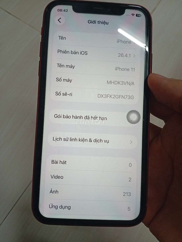 Apple iPhone 11 128GB Đỏ. Mua bán Điện thoại tại Quận 4 Tp Hồ Chí Minh được đăng bởi Lộc hình 1