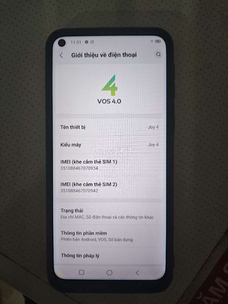 Vsmart Joy 4 Đen Đã qua sử dụng. Mua bán Điện thoại tại Quận Hà Đông Hà Nội được đăng bởi Bình Phạm hình 1