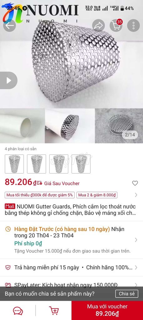 Phích cắm lọc thoát nước NUOMI. Mua bán Thiết bị vệ sinh, nhà tắm tại Quận Hà Đông Hà Nội được đăng bởi Đỗ Ngân Hà hình 1