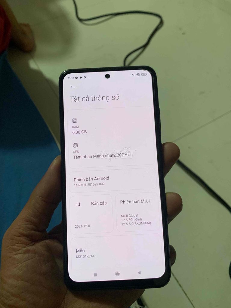 dư bán xiaomi note10 ram 6gb bn 128 nguyên riin