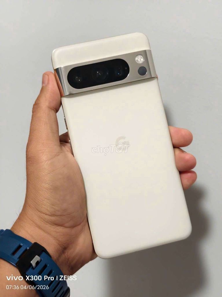 Google Pixel 8 Pro Trắng Đã sử dụng 282 lần sạc. Mua bán Điện thoại tại Thành phố Mỹ Tho Tiền Giang được đăng bởi Tony Nguyen hình 1
