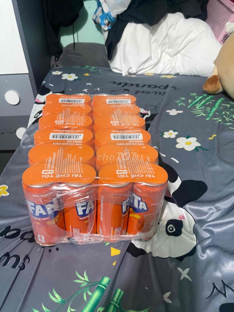 Nước ngọt có ga Fanta Cam 320ml/lon. Mua bán Đồ ăn, thực phẩm và các loại khác tại Quận Ninh Kiều Cần Thơ được đăng bởi Thái Ngọc hình 1