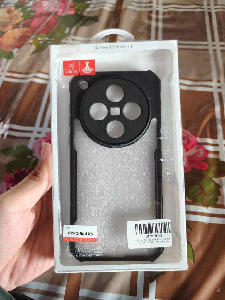 Ốp lưng XUNDD Oppo Find X8 Đen. Mua bán Phụ kiện (Màn hình, Chuột...) tại Huyện Ninh Hải Ninh Thuận được đăng bởi Phạm Hoàng Kiệt hình 1