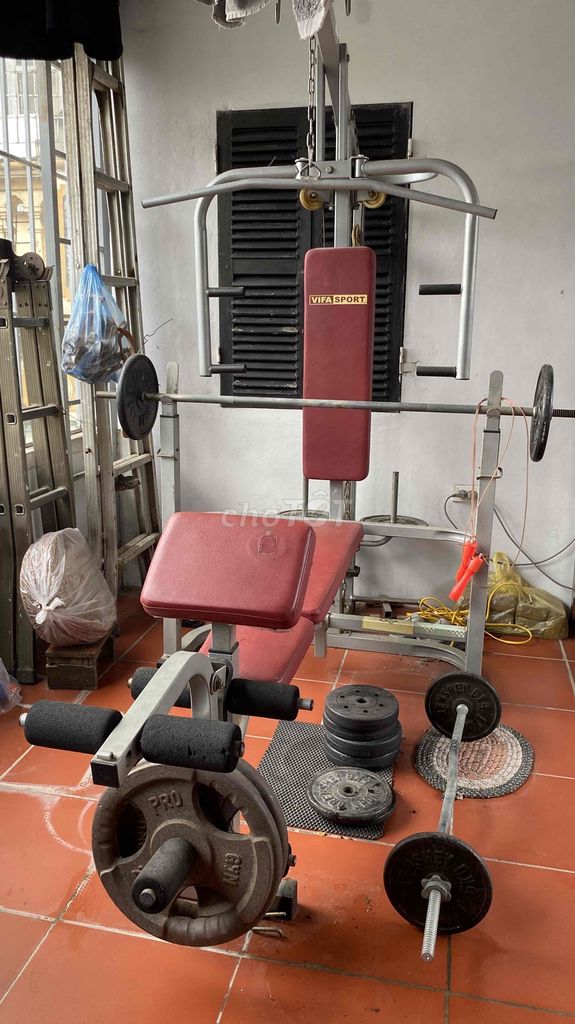 Giàn tạ đa năng Vifa Sport Đỏ xám. Mua bán Đồ thể thao, Dã ngoại tại Quận Ba Đình Hà Nội được đăng bởi UNILIFE hình 1