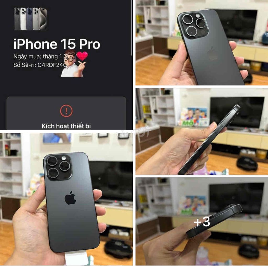 iPhone 15 Pro FULLBOX new chưa kích 2 SIM 2025. Mua bán Điện thoại tại Quận Thanh Xuân Hà Nội được đăng bởi Nguyễn Huy Dũng hình 1