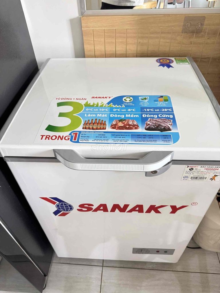 Tủ đông Sanaky 1 ngăn Trắng 3 chế độ. Mua bán Tủ lạnh tại Thành phố Dĩ An Bình Dương được đăng bởi Phước Thành hình 1
